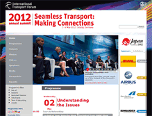 Tablet Screenshot of 2012.internationaltransportforum.org